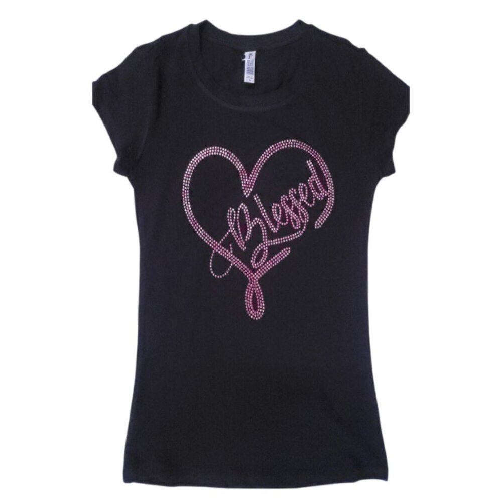 Pink Rhinestone T-shirt (S - XL) - New in Package